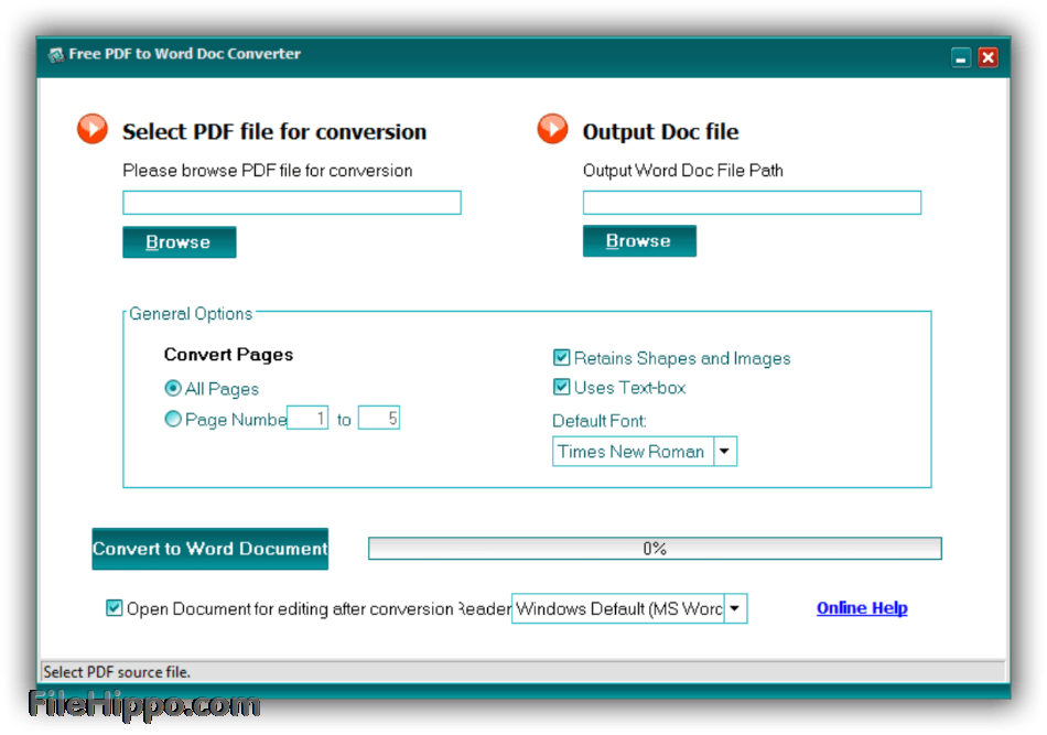 pdf to word document converter free online